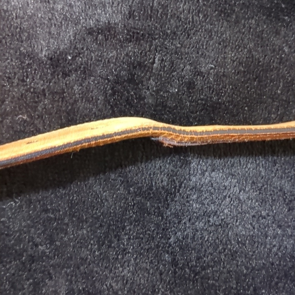 Cālé Genuine Lizard Skin Belt Size 32 (39") Brown Made in Spain - Picture 8 of 10